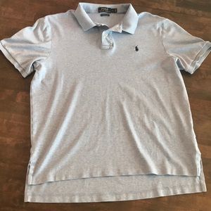 Ralph Lauren Polo shirt - heathered blue - large
